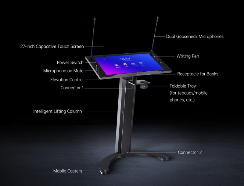 Smart Lectern Horion 27EP1-S Horion-Morocco-back-4