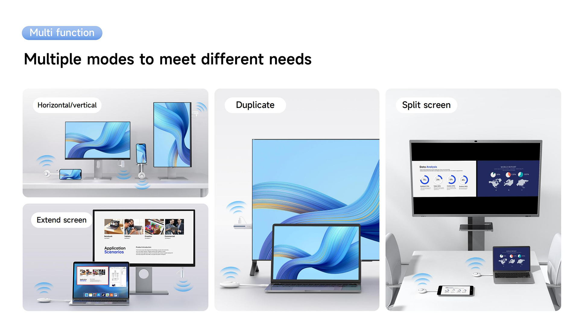 7-mise en miroir d’écran sans fil Horion HG-2S