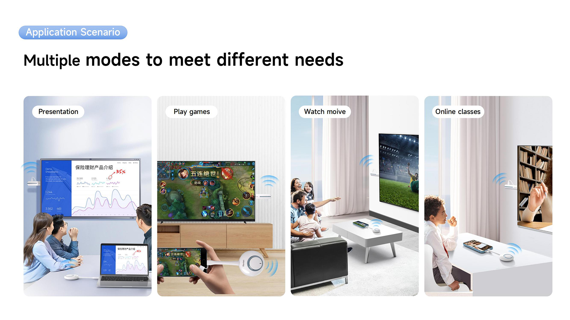 9-mise en miroir d’écran sans fil Horion HG-2S